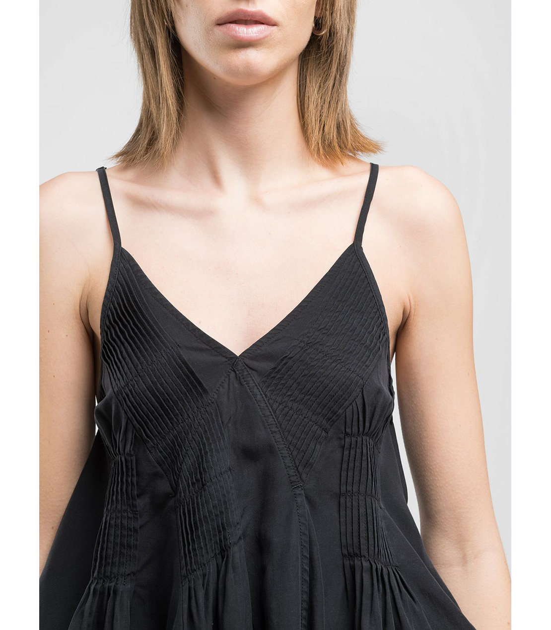 コンフォートフィットプリーツビスチェトップ 詳細画像 ブラック 5